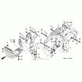 Схема узла: Выхлопная система (1) для Honda CBR1000 CBR1000RR Fireblade