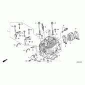 Схема вузла: Головка циліндра для Honda CRF250 CRF250R