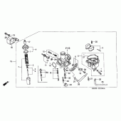 Схема вузла: Карбюратор для Honda XR125