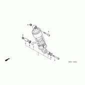 Схема вузла: Задня підвіска для Honda CBF600