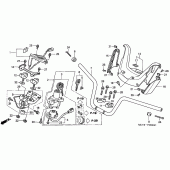 Схема вузла: Handle pipe / handle cover для Honda FJS600 Silver Wing