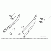 Схема вузла: Backrest mounting bracket для Honda VTX1800