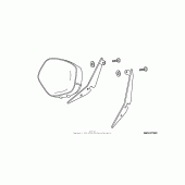 Схема вузла: Backrest (low, sport custom) для Honda VTX1800
