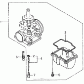 Схема узла: Карбюратор optional kit 99 для Honda CR250