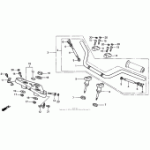 Схема вузла: Кермо для Honda VT600 Shadow VLX