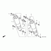 Схема вузла: Задня підвіска для Honda VT1100 Shadow ACE