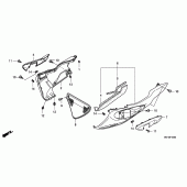 Схема узла: Нижний обтекатель для Honda NSA700 DN-01