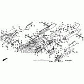 Схема узла: Выхлопная система (1) для Honda GL1800 Gold Wing