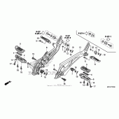 Схема вузла: Підніжки для Honda CB1100