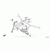 Схема узла: Руль для Honda CRF125 CRF125FB