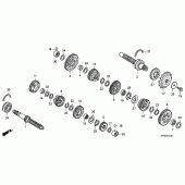 Схема узла: Трансмиссия для Honda VTR250 VTR