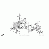 Схема вузла: Задній гальмівний шланг для Honda VFR800 Interceptor