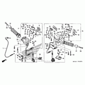 Схема узла: Пульт управления рулевой 1 для Honda GL1800 Gold Wing