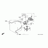 Схема вузла: Rotary air control valve для Honda NRX1800 Valkyrie Rune