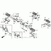 Схема узла: Vt1100c steps для Honda VT1100 Shadow
