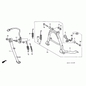 Схема узла: Подставка для Honda CB750 Seven Fifty