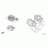 Схема вузла: Комплект прокладок А для Honda VFR800 VFR