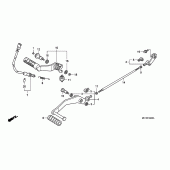 Схема вузла: Педаль (Лапка) для Honda VTX1800