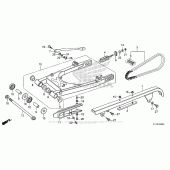Схема вузла: Задній важіль (Маятник) для Honda CMX250 Rebel
