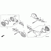 Схема вузла: Поворотники для Honda CB1000 CB1000R
