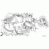 Схема вузла: Windscreen (gl1800 06-) для Honda GL1800 Gold Wing