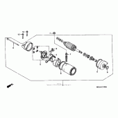 Схема узла: Starting motor (1) для Honda CBR900RR CBR929RR Fireblade