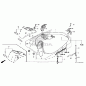 Схема вузла: Паливний бак для Honda VT750 Shadow Phantom
