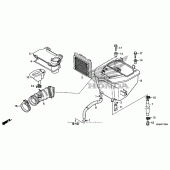 Схема узла: Воздушный фильтр для Honda CRF230 CRF230M