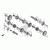 Схема вузла: Transmission (1) для Honda NC700