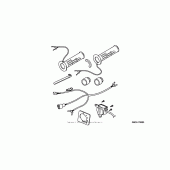 Схема узла: Heated grip (w/thermostat) для Honda GL1800 Gold Wing