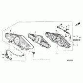 Схема вузла: Спідометр для Honda VFR800 Interceptor