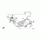 Схема вузла: Система вентиляції бака для Honda CBR1000 CBR1000RR Fireblade