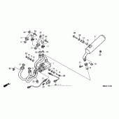 Схема вузла: Вихлопна система (2) для Honda VFR800 Interceptor