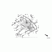 Схема узла: Правая крышка картера для Honda CRF150 CRF150R