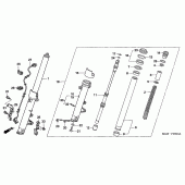 Схема вузла: Вилка передньої осі для Honda CB1300 Super Four