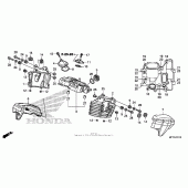 Схема вузла: Задня клапанна кришка для Honda VT1300 Sabre