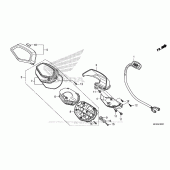 Схема вузла: Meter (2) для Honda VT1300 Fury