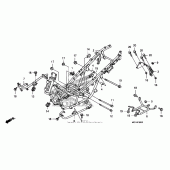 Схема узла: Рама для Honda FSC600 Silver Wing