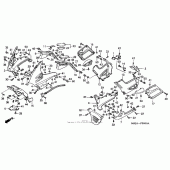 Схема узла: Cowl для Honda ST1100 Pan-European