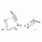 Схема вузла: Пульт управління рульовой для Honda CBF1000