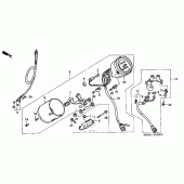 Схема узла: Спидометр для Honda VT600 Shadow VLX Deluxe