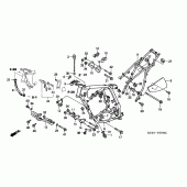 Схема вузла: Рама для Honda XR400