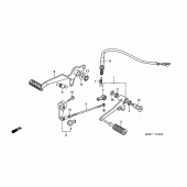 Схема вузла: Brake pedal / change pedal (CBF600S6 / SA6 / N6 / NA6) для Honda CBF600