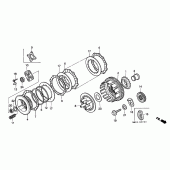 Схема вузла: Зчеплення для Honda XL600 Transalp