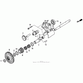 Схема вузла: Reverse gear для Honda GL1500 Gold Wing Interstate