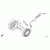 Схема вузла: Генератор для Honda VFR1200 Crosstourer