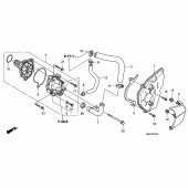Схема вузла: Водяний насос (CBF600S8 / SA8 / N8 / NA8) для Honda CBF600