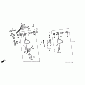 Схема узла: Подставка для Honda VFR400
