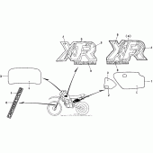 Схема вузла: Mark для Honda XR250