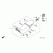 Схема узла: Сиденье для Honda FMX650